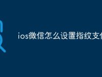 ios微信怎么设置指纹支付-路由网