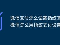 微信支付怎么设置指纹支付 微信怎么用指纹支付设置-路由网