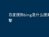 百度搜狗bing是什么搜索引擎-路由网