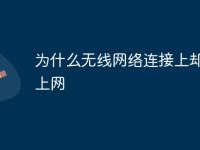 为什么无线网络连接上却不能上网-路由网
