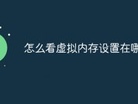怎么看虚拟内存设置在哪个盘-路由网