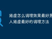 肾虚怎么调理效果最好男 男人肾虚最好的调理方法-路由网