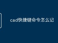 cad快捷键命令怎么记-路由网