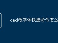 cad改字体快捷命令怎么改-路由网