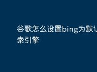 谷歌怎么设置bing为默认搜索引擎-路由网