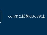 cdn怎么防御ddos攻击-路由网
