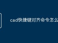 cad快捷键对齐命令怎么使用-路由网