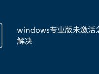 windows专业版未激活怎么解决-路由网