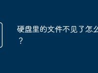 硬盘里的文件不见了怎么找回?-路由网