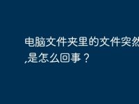 电脑文件夹里的文件突然没了,是怎么回事？-路由网