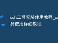 ssh工具安装使用教程_ssh工具使用详细教程-路由网