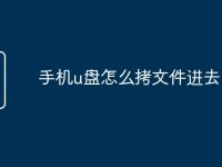 手机u盘怎么拷文件进去-路由网