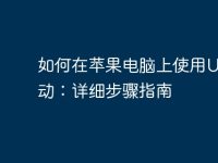 如何在苹果电脑上使用U盘启动:详细步骤指南-路由网