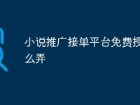 小说推广接单平台免费授权怎么弄-路由网