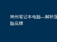 神州笔记本电脑—解析国产电脑品牌-路由网
