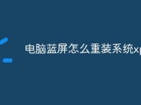 电脑蓝屏怎么重装系统xp-路由网