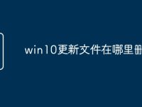 win10更新文件在哪里删除-路由网