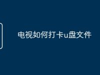 电视如何打卡u盘文件-路由网