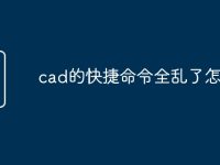 cad的快捷命令全乱了怎么-路由网