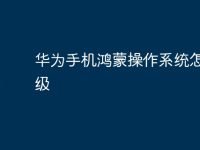 华为手机鸿蒙操作系统怎么升级-路由网
