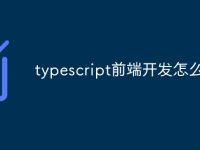 typescript前端开发怎么样-路由网