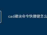 cad建块命令快捷键怎么用-路由网