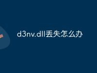 d3nv.dll丢失怎么办-路由网