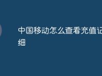 中国移动怎么查看充值记录明细-路由网