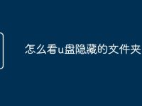 怎么看u盘隐藏的文件夹-路由网