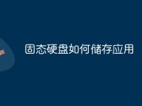 固态硬盘如何储存应用-路由网