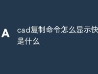 cad复制命令怎么显示快捷键是什么-路由网