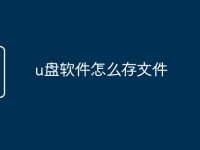 u盘软件怎么存文件-路由网