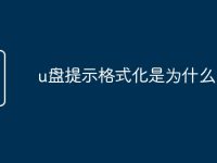 u盘提示格式化是为什么-路由网