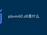 pbvm60.dll是什么-路由网
