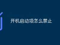 开机启动项怎么禁止-路由网
