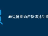 春运抢票如何快速抢到票-路由网