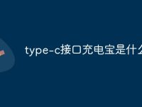 type-c接口充电宝是什么-路由网