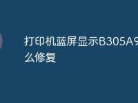 打印机蓝屏显示B305A901怎么修复-路由网