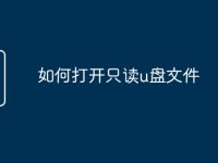 如何打开只读u盘文件-路由网