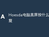 Hoesda电脑黑屏按什么键恢复-路由网