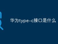 华为type-c接口是什么-路由网