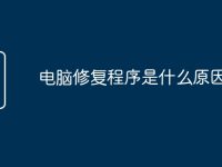 电脑修复程序是什么原因-路由网