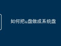 如何把u盘做成系统盘-路由网