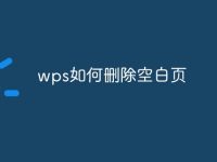 wps如何删除空白页-路由网