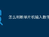 怎么判断单片机输入数字-路由网