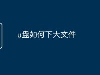 u盘如何下大文件-路由网