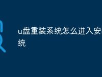 u盘重装系统怎么进入安装系统-路由网