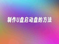 制作U盘启动盘的方法-路由网