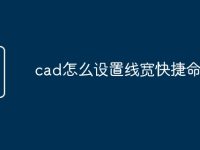 cad怎么设置线宽快捷命令条-路由网