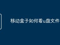 移动盒子如何看u盘文件-路由网